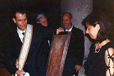 Inaugurazione del Consolato. Il Console con la moglie Maria Luisa.