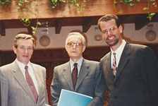 L’Ambasciatore Podagelis e l’Ambasciatore Lozoraitis con il Console in visita a Bassano.