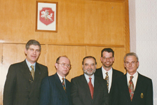 Console con l’Ambasciatore d’Italia, Sen. Perin, Sig. Nico Passuello.