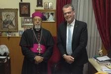L’Ambasciatore Bertoldi con S.Em. il Cardinale Abune Berhaneyesus D. Souraphiel