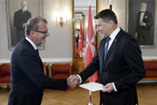 Presentazione delle lettere credenziali al Presidente della Repubblica di Lettonia, S.E. Sig. Raimonds Vējonis.