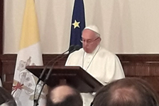 Discorso di Papa Francesco al Corpo Diplomatico a Riga.