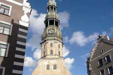 La Chiesa luterana di San Pietro a Riga.